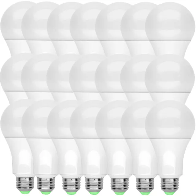 15 LED Light Bulbs 15W / 100W Replacement Daylight 6500K A19 E26 Lamp Cool White