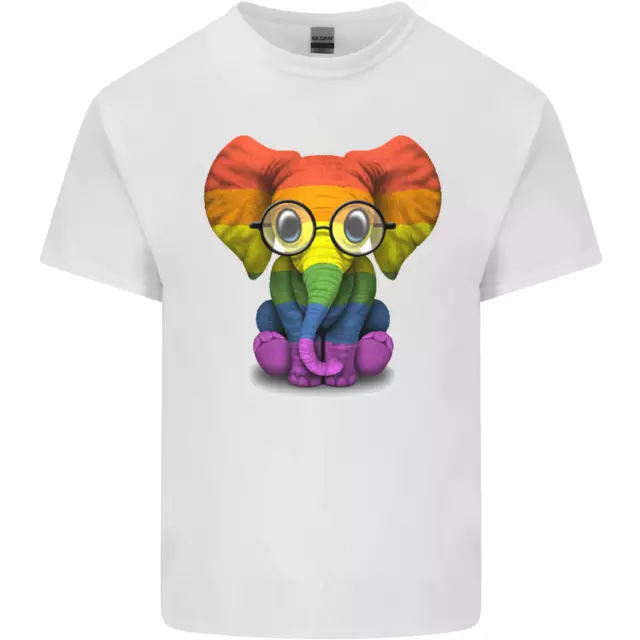 Lgbt Elefante Gay Pride Giorno Consapevolezza Uomo Cotone T-Shirt