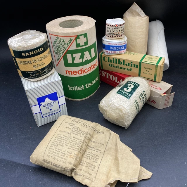 ORIGINAL IZAL TOILET Paper Vintage Bandages & Medical Props Chemist