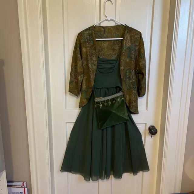 MINT Vintage Elana Kattan Dress With Shawl & Bag