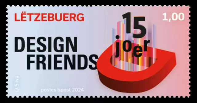 Luxembourg 2024 15 ans de Design Friends MNH