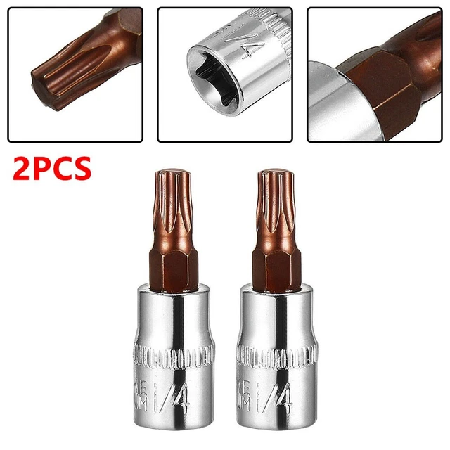 Laser 5914.0 Flachbitsatz – 20 Teile, 1/4 Zoll Antrieb, Für Türscharniere & Enge Räume