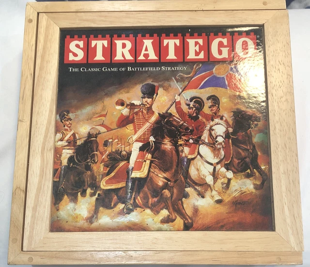 STRATEGO Board Game Milton Bradley Nostalgia Series Wooden Box Complete unsealed