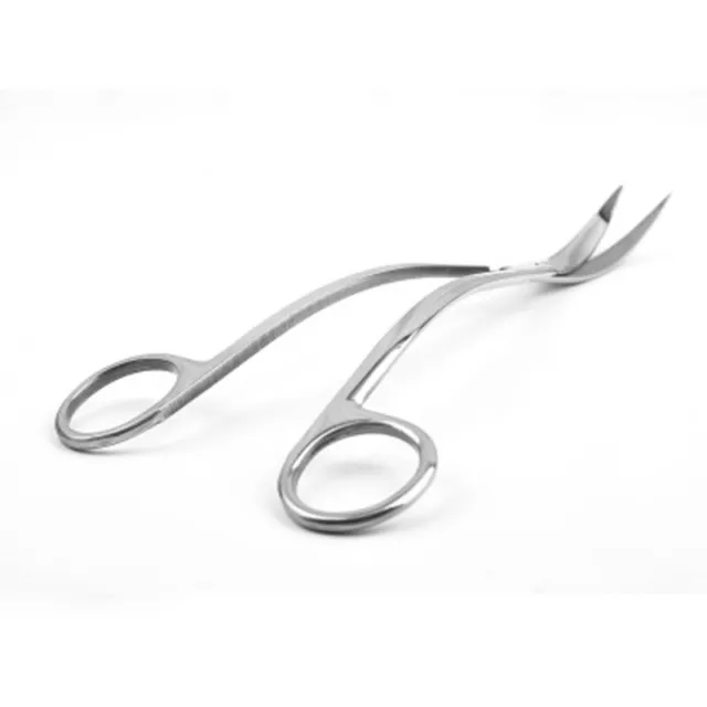 Stainless Steel Wave Scissors Aquarium Plant Tongs Curved Tools for Fish Tank