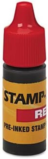 NEW - Refill Ink for Clik! & Universal Stamps, 7Ml-Bottle, Red - IR62