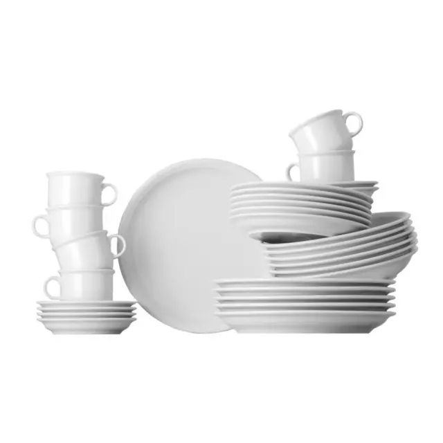 Service de Table Complet 30 Pc Thomas Trend Porcelaine Blanc Comp lave-Vaisselle