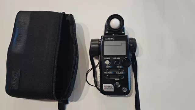 [ N MINT w/ Case ] SEKONIC L-758D Digital Master Light Exposure Meter From JAPAN