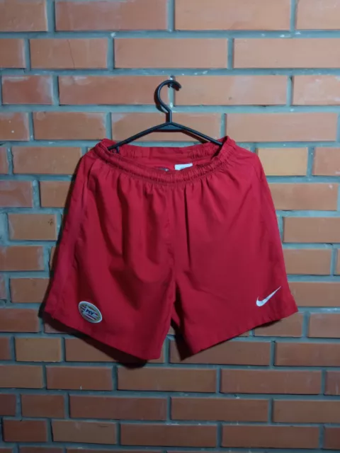 PSV Eindhoven Football Soccer Shorts Red Nike Polyester Mens Size S