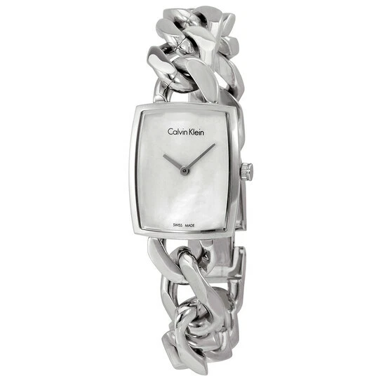 CALVIN KLEIN AMAZE Silver Dial Steel Bangle Ladies Watch  display picture 3