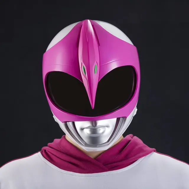 Mighty Morphin Power Rangers Pink Ranger Replica Helmet W/ Display Stand