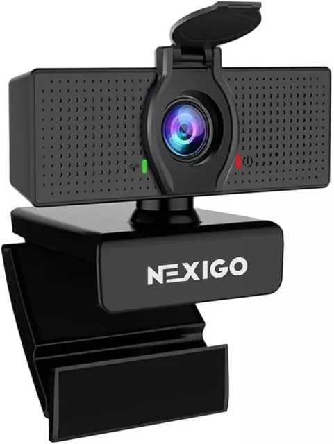NexiGo N60 1080P Webcam with Microphone, Software Control & Privacy Cover