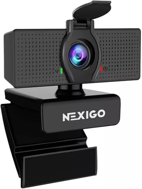 Webcam NexiGo N60 1080P con microfono, controllo software e cover privacy