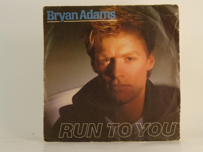 2 Track 7" Single Picture Sleeve A&M RECORDS BRYAN ADAMS RUN TO YOU 75 