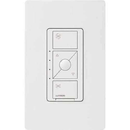 LUTRON CASETA WIRELESS InWall Fan Control W/ 4fan speeds 120V, White