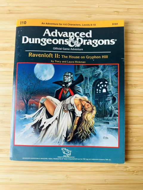 Tsr Ad&D Module I10 - Ravenloft Ii: The House On Gryphon Hill - 9181 Gygax D&D