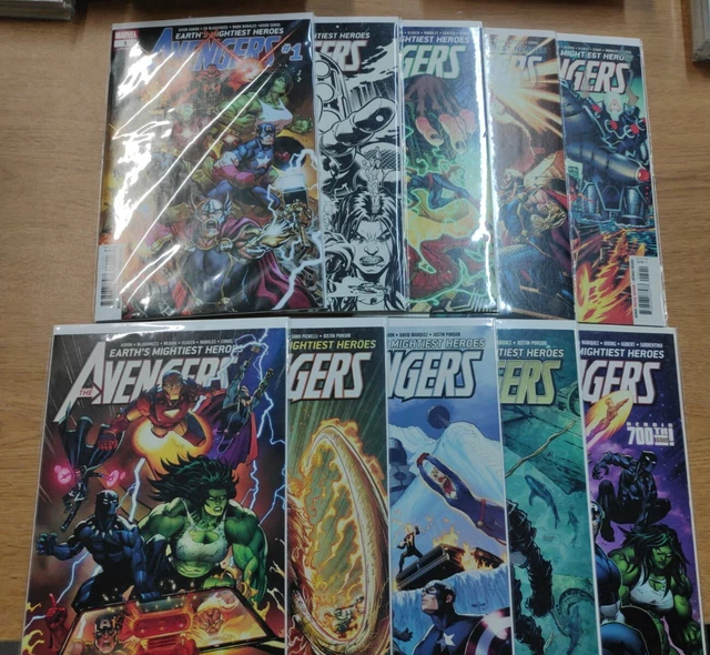 Avengers Vol 8 #1-10 NM- 1st Apps, Keys & 1st Prints Marvel Comics 2018 Lot Set