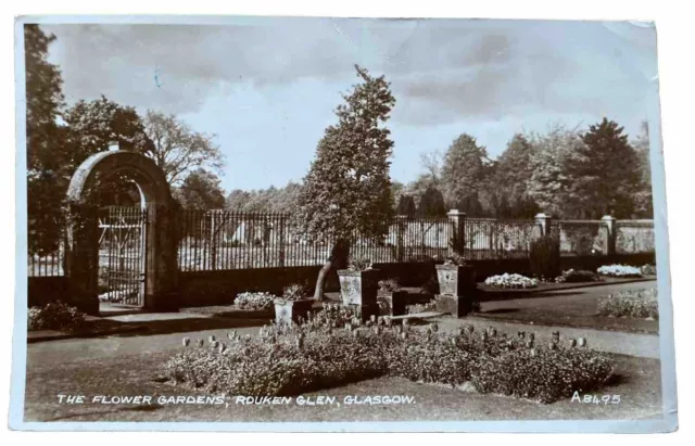 The Flower Gardens, Rouken Glen, Glasgow (Valentine & Sons Ltd)  - c1951