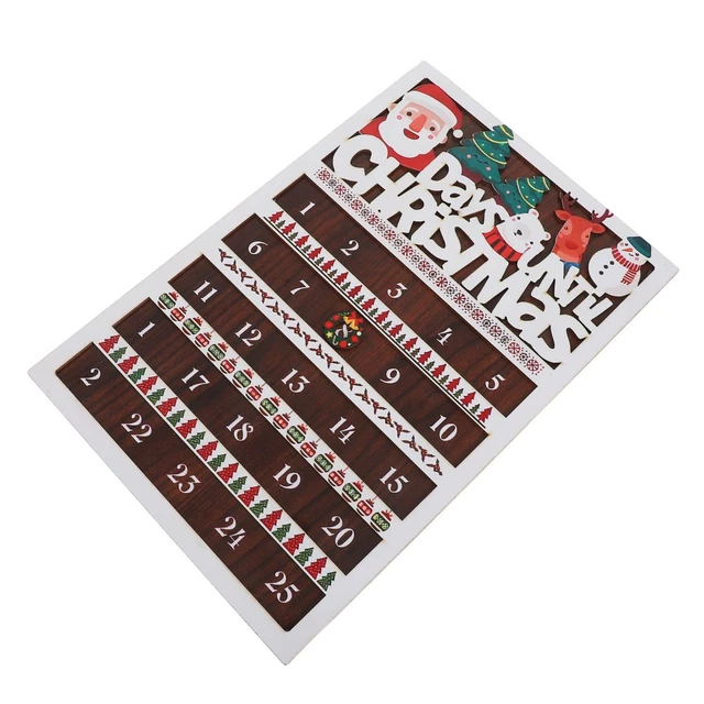 COMPTE À REBOURS De Noël Calendrier L'avent Des Vacances La Maison EUR 38,89 - FR