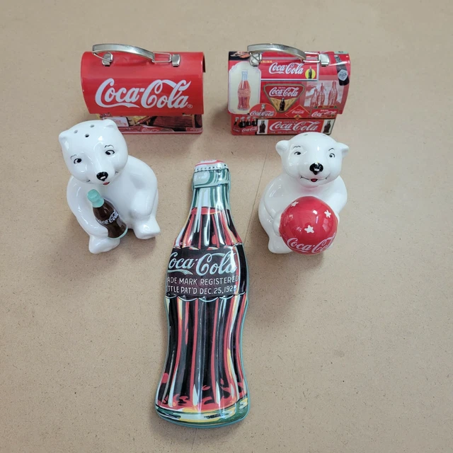 Coca-Cola Collection ,  2 2003 Mini Lunch Box, 1996 Tin Box, 2005 Mini Cubs