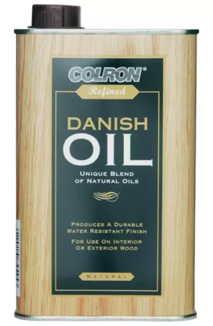 Ronseal Colron Refined Danish Oil Interior And Exterior Wood Clear 500ml