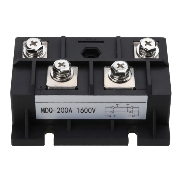 MDQ 200A 1600V Black Single-Phase Diode Bridge Rectifier 200A Amp High Power