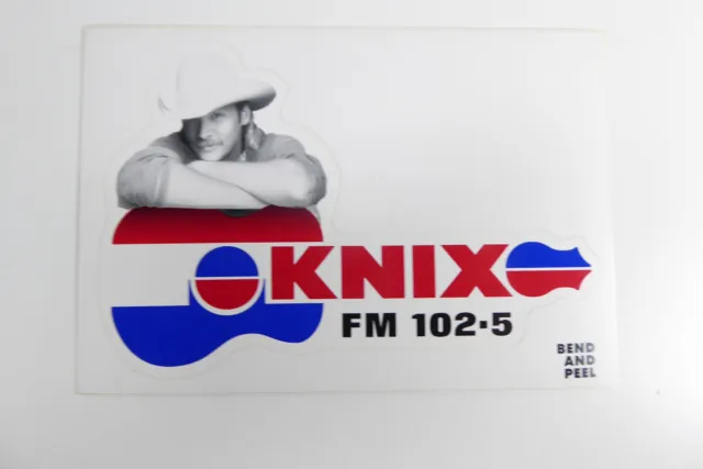 KNIX FM 102.5 Phoenix, AZ Garth Brooks VINTAGE Bumper Sticker