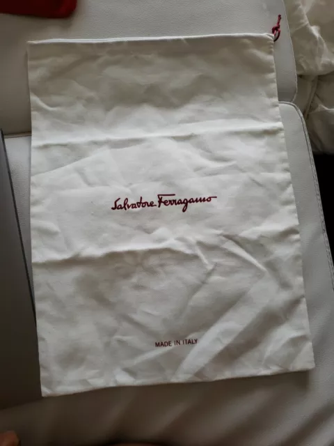 SALVATORE FERRAGAMO DUST BAG TRAVEL, SHOES, PURSE, 15.75"H x 11.5"W, IVORY - NEW