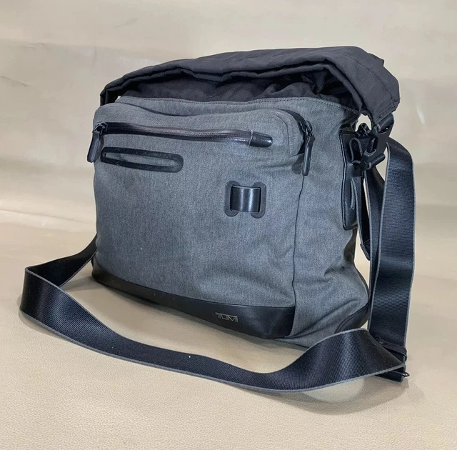 Preowned Tumi Gray Tahoe Marino Roll Top Messenger Travel Luggage Bag #79812GRY 3