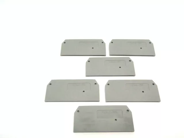 Wago 281 Terminal Block End Cap LOT OF 6
