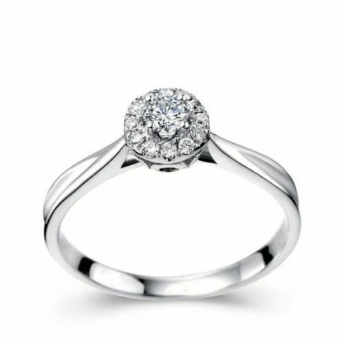 Bague Alliance Diamant 0,19 Ct Or 18K Unisexe Taille 54 - Certifiée - Jisha