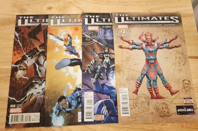 The Ultimates #1, #2, #3 Variant & #8 Variant - Marvel Comics