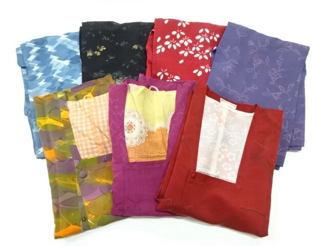 44600# Japanese Kimono / Antique Haori & Coat / 7 Pics