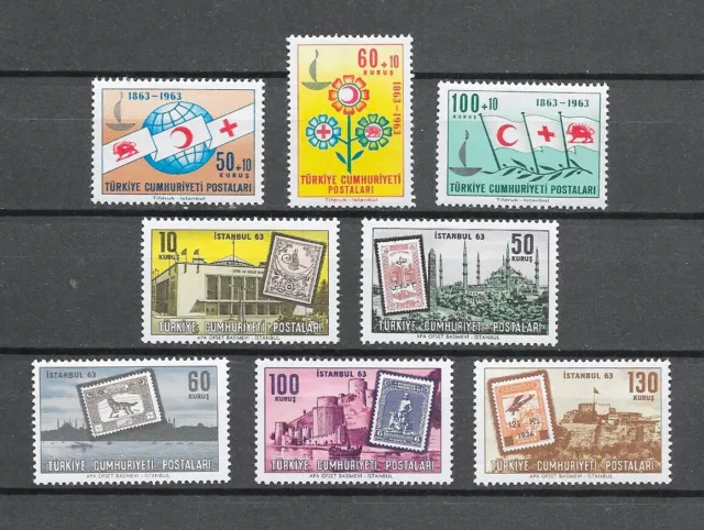 TURKEY TURQUIE - 1963 YT 1664 à 1671 - TIMBRES NEUFS** MNH LUXE