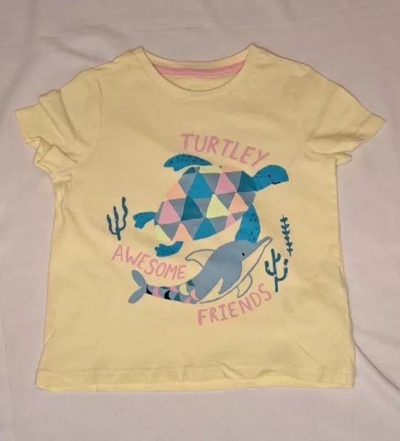 Girls Marks And Spencer T-shirt Age 3-4 Years  - A096