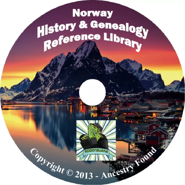 34 old books NORWAY Norwegian History & Genealogy Family Tree