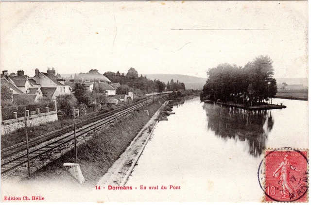 A00014 - Cpa 51 - Sleepers Downstream Of The Bridge
