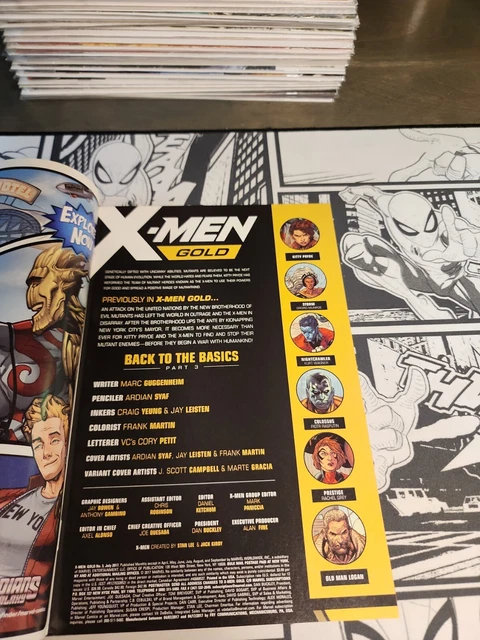 X-men Gold #3 (Marvel 2017) J Scott Campbell 1:25 variant  NM 3