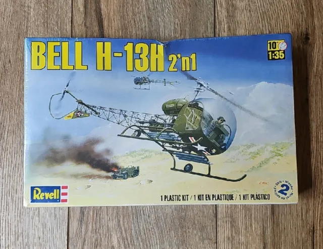 Revell 1/35 Scale BELL H-13H 2'n1 Model #85-5313 MUST SEE!! New Factory Sealed