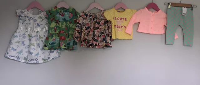 Baby Girls Bundle Of Clothes Age 6-9 Months
