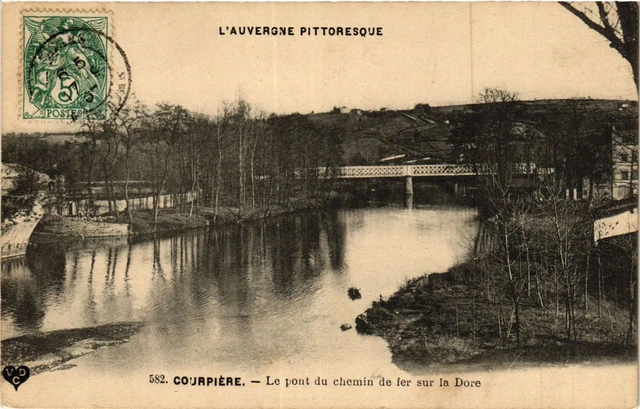 CPA L'Auvergne Picturesque COURPIERE Le bridge du chemin de fer (407643)