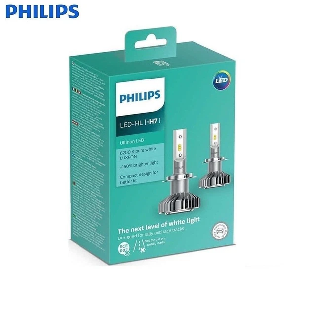 2 Pièce H4 LED Ampoule Lampes Philips Ultinon Pro6000 Avec Street