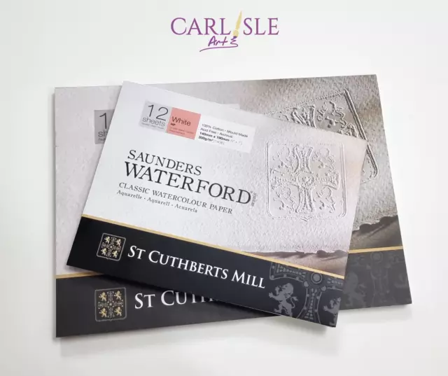 Saunders Waterford Hot-Press Watercolour Paper Block - Choose Your Size