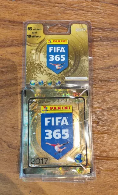 85 STICKERS PANINI FOOT FIFA 365 NEUF SOUS BLISTER - Année 2017