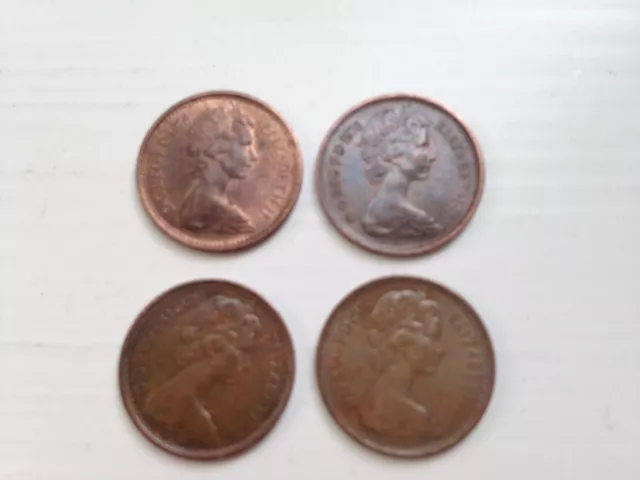 Half Pence 1/2p New Penny 1976 collectable coins; 43rd Birthday/Anniversary gift
