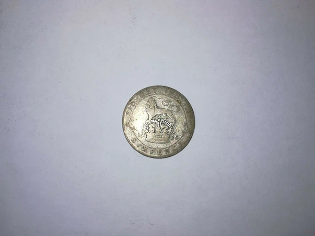 1925 Silver Sixpence 6d Coin King George V