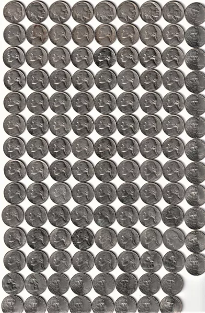 ( 109 ) Different USA Jefferson Nickels - 1926 to 2020D - 5 Buffalo Nickles