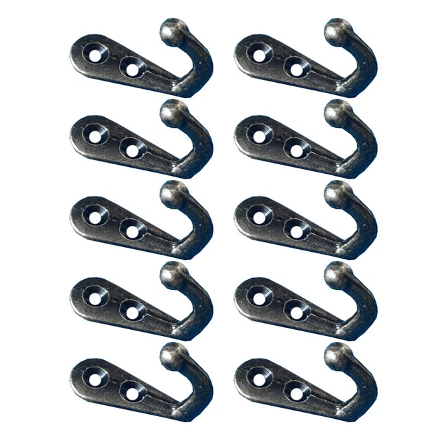 10pcs Lot Vintage Style Cast Iron Wall Coat Double Hooks Hat Hook Hall Wall Hang