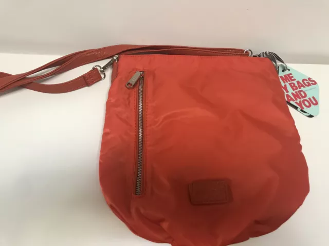 Co Lab by Christopher Kon Women’s Nylon Orange Cross Body Handbag NWT 2