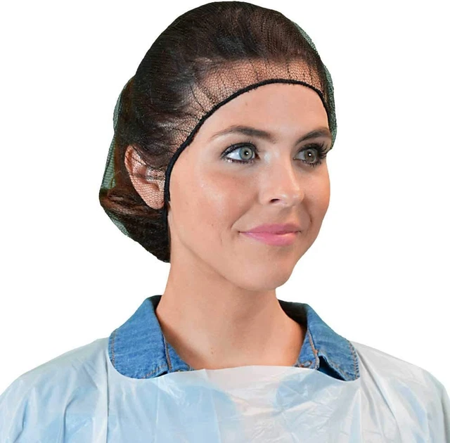1000ct Disposable Hair Nets Durable Nylon Breathable Honeycomb Latex Free 24"