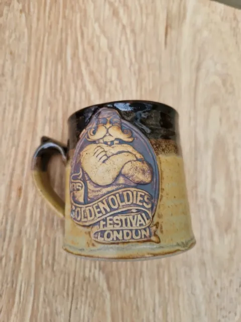 1/2pint Tankard Stonebridge Pottery,golden Oldies Festival London